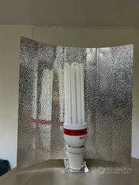Lampada CFL con riflettore in stuco