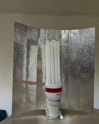 Lampada CFL con riflettore in stuco
