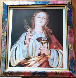 Quadro SANTA LUCIA misura cm. 33 x 31