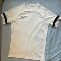 Maglia nike bianca a maniche corte dri-fit