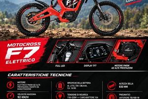 125cc ELETTRICO CROSS F7 L3e PICCO 7,2 KW