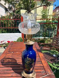 Lampada con vaso in porcellana limonges