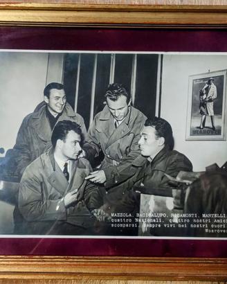 Fotografia d'epoca Grande Torino commemorativa