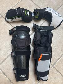 set parastinchi e gomitiere hockey