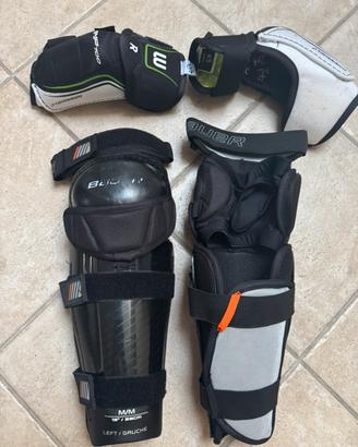 set parastinchi e gomitiere hockey