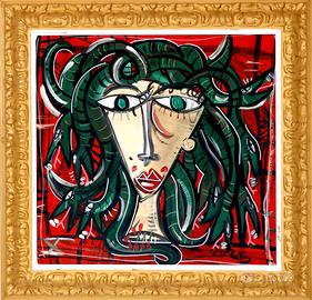 Dipinto olio su tela arredamento studio avvocato