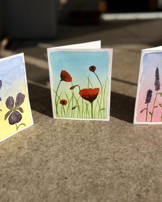 Biglietti dipinti a mano