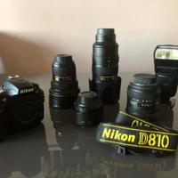 Kit NIKON (D810 + bundle obiettivi NIKKOR/SIGMA)