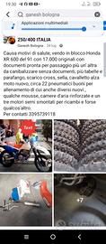 Honda XR 600 R anno 91