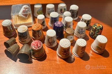 Lotto 25Ditali Vintage da Collezione Porcellana