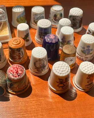Lotto 25Ditali Vintage da Collezione Porcellana