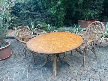 Set Giardino in midollino