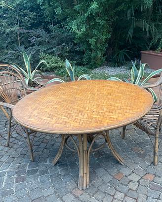 Set Giardino in midollino
