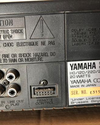 Registratore a cassetta Yamaha KX-W500