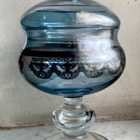 Vaso TIFFANY marcato vintage coperchio cristallo