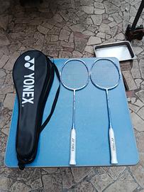 Coppia Racchette Badminton YONEX ArcSaber 3 + Cust