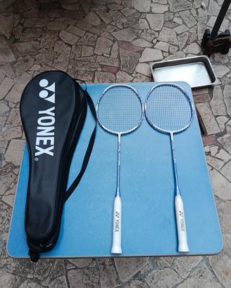 Coppia Racchette Badminton YONEX ArcSaber 3 + Cust