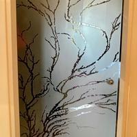 Porta singola in cristallo