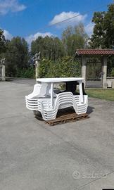 lettini prendisole + tavolo con sedie 