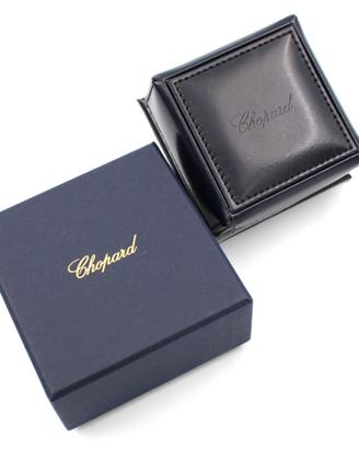 Chopard Scatola Anello Ecopelle Blu Nuova