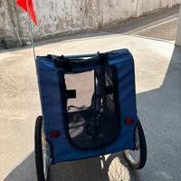 Carrello porta cane per bici