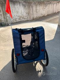 Carrello porta cane per bici