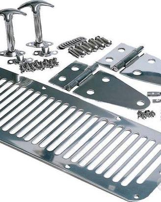 Kit cofano cromato 78-95 Jeep CJ/Wrangler YJ