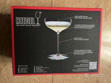 Set bicchieri Riedel reserve coppe spumante nuovi