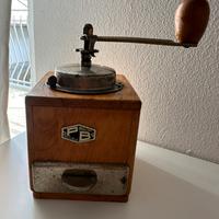 Macina caffe vintage in legno P.B acciaio