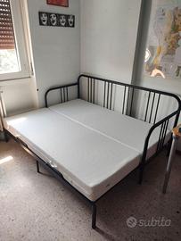 Divano letto estraibile VidaXL - materassi inclusi