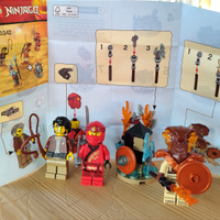 3 statuine, minifigures Lego 40342 Ninjago