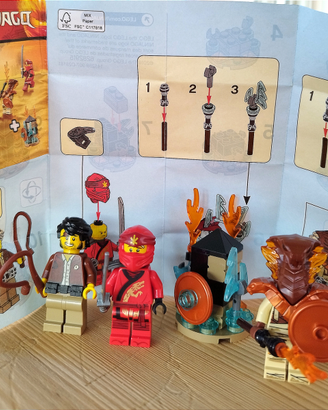 3 statuine, minifigures Lego 40342 Ninjago