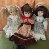 bambole vintage in porcellana 