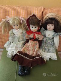 bambole vintage in porcellana 