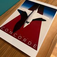 Stampa Poster Manifesti Vintage Concorde