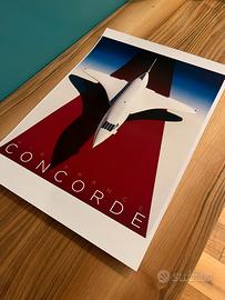 Stampa Poster Manifesti Vintage Concorde