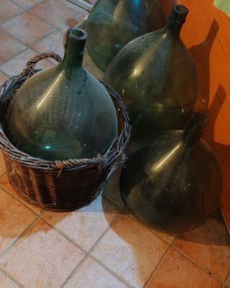 4 damigiane dell'800