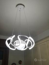 lampadario a led 6300 LM bianco 