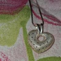 San Valentino collana con ciondolo cuore Argento 