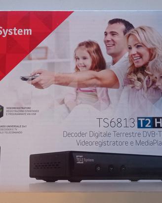 Decoder DVB-T2 HEVC USB PVR Telesystem TS6813