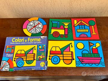 Gioco educativo vintage “Colori e Forme”