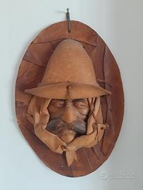 Maschera Gaucho in cuoio 