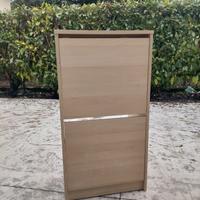 Porta scarpe impiallacciato colore frassino