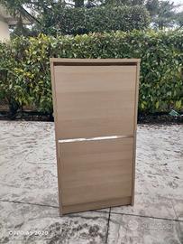 Porta scarpe impiallacciato colore frassino