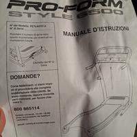 Tapis roulant Proform style 6500