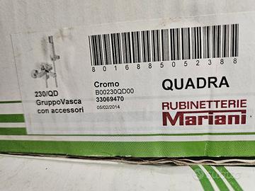 Rubinetteria Vasca Mariani  QUADRA cromato