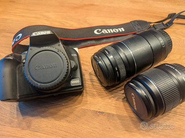 Fotocamera Canon + 2 obiettivi