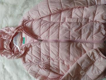 Piumino leggero rosa Benetton TG.L  8-9 anni