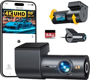Dash Cam Auto 4K 64GB 1.5" IPS 170°