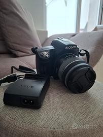 reflex Sony Alpha 290 + cavalletto estendibile